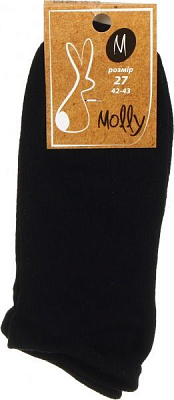 Шкарпетки чоловічі Молли р. 27 чорний