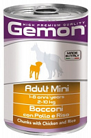 Корм GEMON Dog Mini Adult Chic/Rice, 415 гр