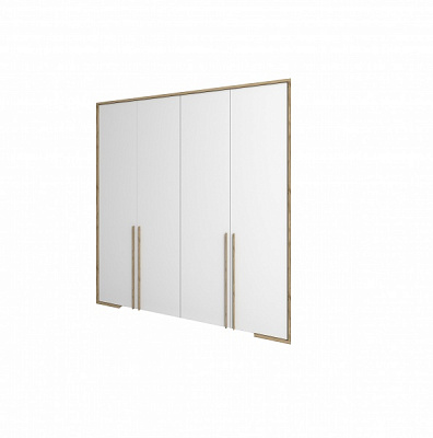 Шкаф SOKME 4Д Франческа дуб вотан/белый 