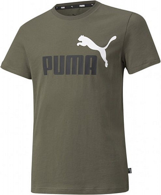 Футболка Puma ESS+ 2 Col Logo Tee 58698544 р. 116 хакі