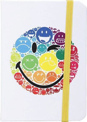 Книга для нотаток 80 аркушів біла Smiley