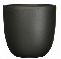 Вазон керамический Edelman Tusca 17 см круглый 2,72 л черный (144276) 