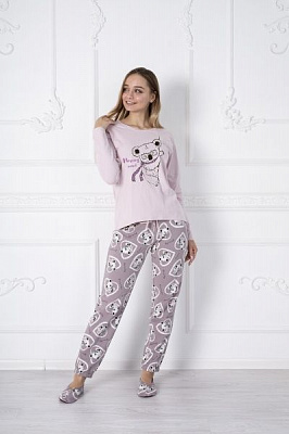 Пижама женская Roksana Koala 1038/16702 р. L светло-фиолетовый 