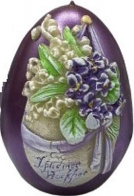 Свічка Яйце пасхальне XL Писанка-Конвалія Pako-If