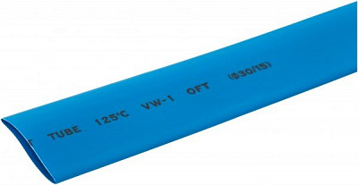 Трубка термоусаджувальна E.NEXT (e.termo.stand.30/15.blue) синя поліолефін