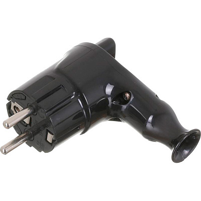 Электровилка E.NEXT с кнопкой TP-05 250В 16А пластик черный