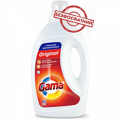 Гель для машинной стирки Gama универсальный 1,2 л 