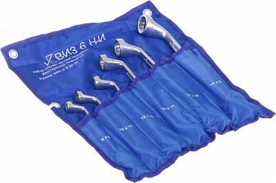 Набор ключей накидных ВИЗ 6 шт в сумке 45608