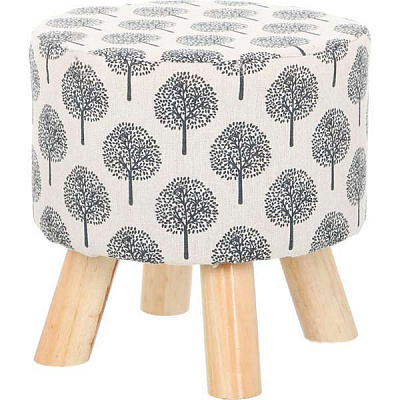 Пуф Наварра 30x30 см принт бежевий