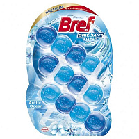 Туалетный блок Bref Brilliant гель Арктический океан 3x42 г 