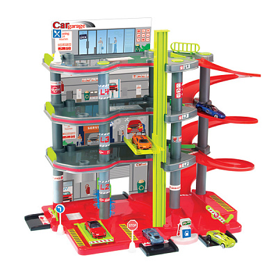 Іграшка Mochtoys Паркінг 4 поверховий з 1 машинкою 55x35x40 см 11848