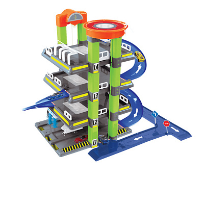 Гараж Mochtoys 4 этажный с 1 машинкой 59x57x60 см 11927