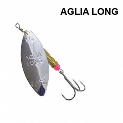 Блесна-вертушка Fishing ROI 8 г Aglia long N 001 silver