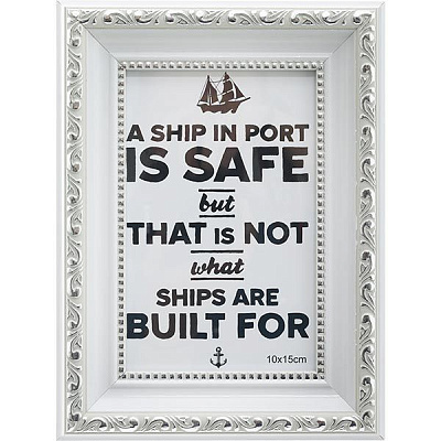 Фоторамка Vintage біла 10x15 см