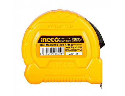 Рулетка INGCO автостоп Super Select HSMT27519-1 3 м x 16 мм