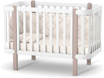 Кроватка детская Veres ЛД5 Монако капучино-белый 05.3.1.211.13