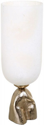 Ваза скляна шампань 15х45 см PANACHE