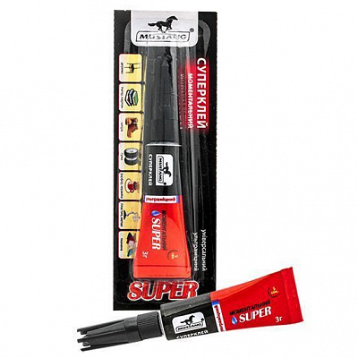 Суперклей Mustang Моментальний 3 г тюбик