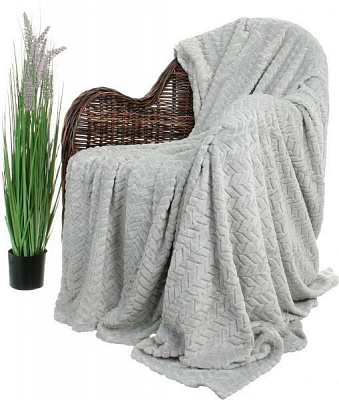 Плед Flannel Plush 200x220 см блакитний La Nuit