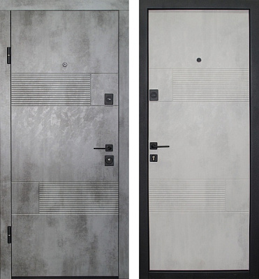 Двері вхідні Міністерство дверей Оптима-58 оксид 2050x960 мм праві