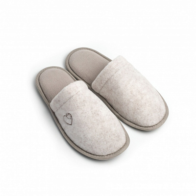 Капці домашні Twins Lama з вишивкою 15909 р.40/41 сірий