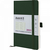 Планер Partner Soft Skin 2023 темно-зелений Axent