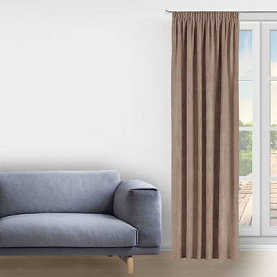 Штора Avrora 200x285 см кавовий Decora textile