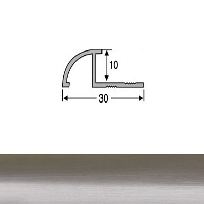 Поріжок алюмінієвий ОАП анодований TIS 2700 мм полірований