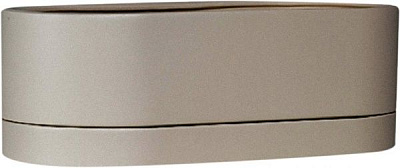 Горшок керамический Larsan с поддоном низкий овальный 4 л кремовый 