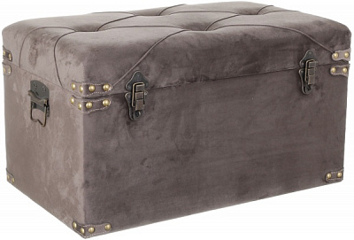 Скриня-пуф Велюр мокко 64х35х33 см