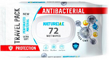 Антибактериальные влажные салфетки Naturelle с Д-пантенолом 72 шт.