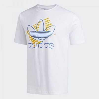 Футболка Adidas TREFOIL ART TEE DV3279 S белый