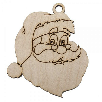 Заготовка Новогодняя подвеска_Дед Мороз_4NY_35_Фанера 