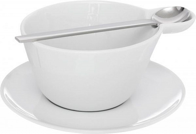 Чашка с блюдцем Multi cup & spoon 400 мл 10202017 ASA