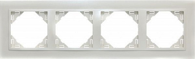 Рамка чотиримісна Efapel ANIMATO Logus універсальна металік перламутровий 90940 TPP