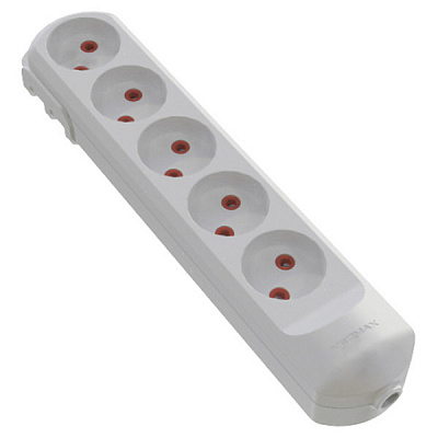 Колодка Neomax без заземления 5 гн. белый NX500500 