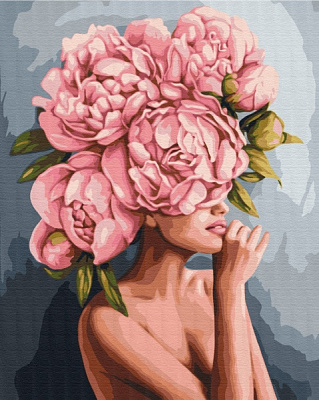 Картина по номерам Прикосновение пионов PBS51481 40x50 см Brushme 