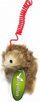 Іграшка для котів Papillon миша хутряна, довгошерстна, 9 см