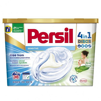 Капсулы для машинной стирки Persil Discs Сенситив/детский 38 шт. 