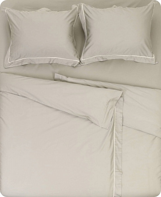 Комплект постельного белья Solid семейный серо-зеленый La Nuit 