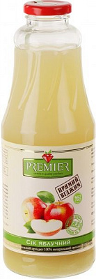 Сок Premier Яблочный прямой отжим 1л (4820177840195) 