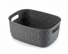 Корзина для хранения Curver 258718 темно-серая Softex S 4 л 111x264x194 мм