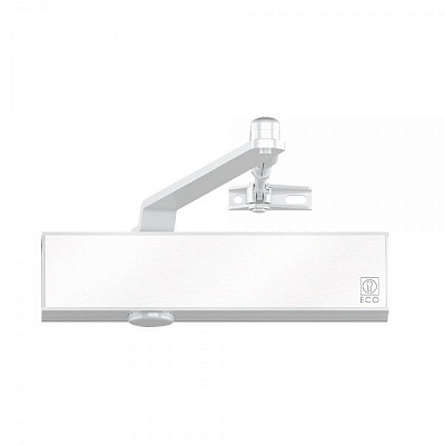 Доводчик дверной ECO Schulte TS-50 SG/ES/ОD RAL9016 белый/белый 120 кг