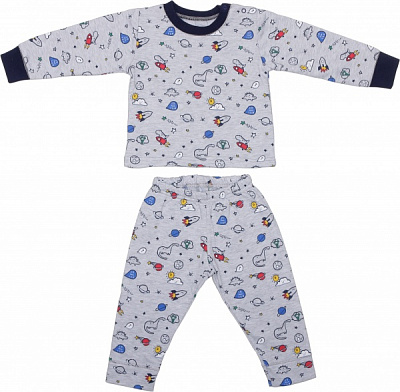 Пижама детская для мальчика Фламинго 109-307 р.80 меланж 