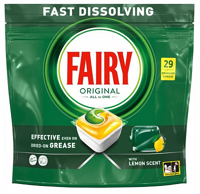 Капсулы для ПММ Fairy Original Все-в-1 29 шт.