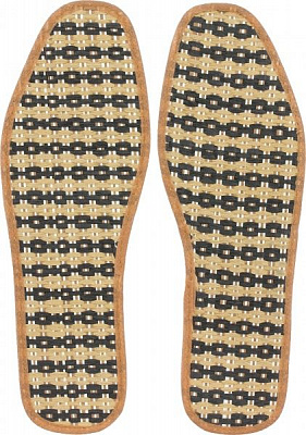 Стельки для обуви соломка Роллі 36-37 коричневый