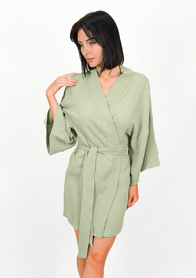 Халат женский Roksana Muslin 1523/11007 р. 48 зеленый