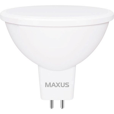 Лампа светодиодная Maxus 5 Вт MR16 матовая GU5.3 220 В 4100 К 1-LED-712 
