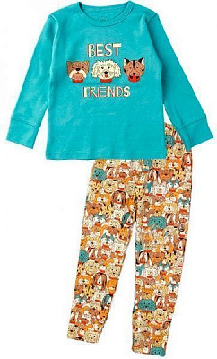 Пижама для мальчиков Фламинго Собачки р.98 ментоловый 256-222-13 