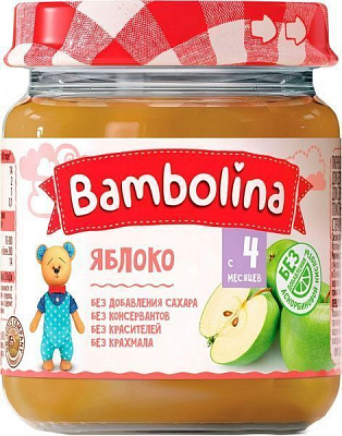 Пюре Bambolina Яблуко 100 г 4813163001946